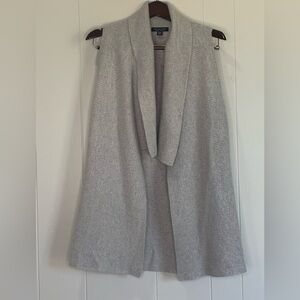 Women’s Saks Fifth Avenue, Beige Cashmere sleeveless cardigan XS